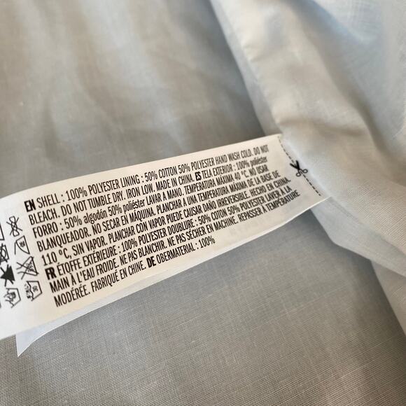 English Factory Scallop Edge Suede Open Blazer Large - Picture 11 of 12